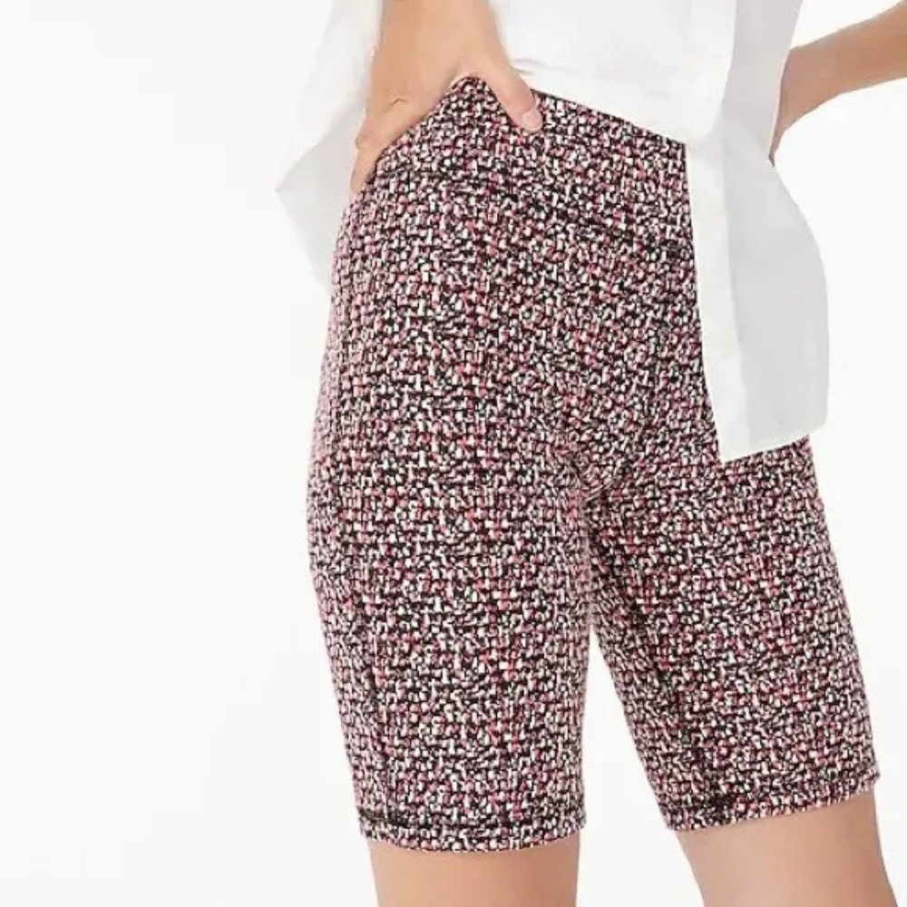 J. Crew jacquard bike shorts